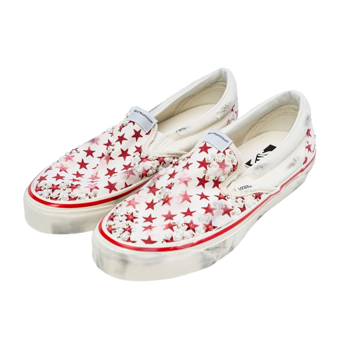 Vans x Mattias Gollin 'Stella Rossa' Half-Studded Slip-Ons