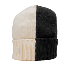 Chanel 'Half Black Half Ecru' Cashmere CC Beanie