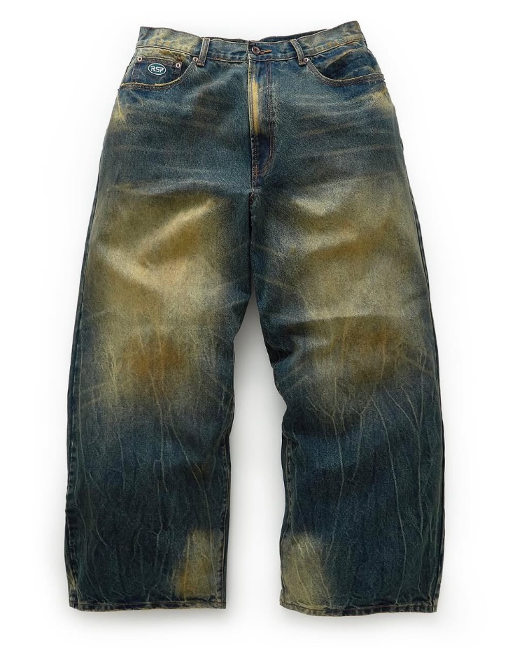 Gold+Vintage Gallery Raspberry Hills 'Swamp' Denim