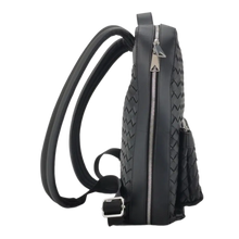 Bottega Veneta 'Black' Calfskin Intreccio Backpack