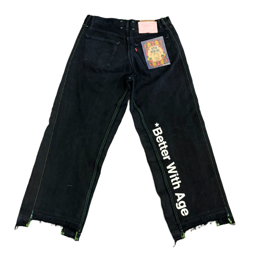 *Better With Age 'Black Monroe' Triple Wide Jeans