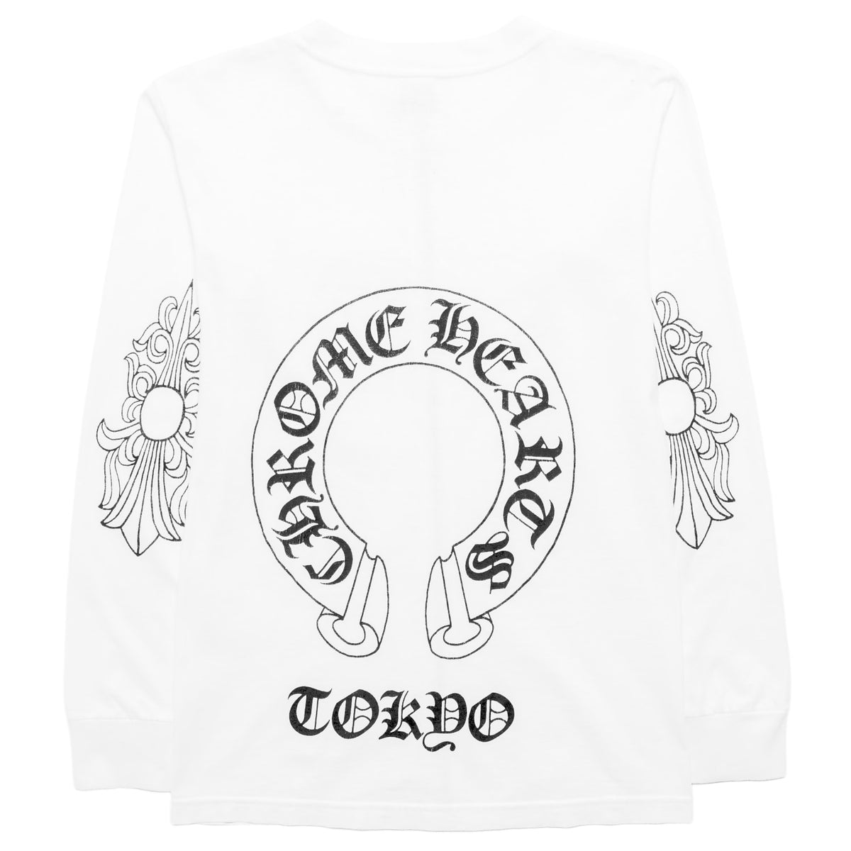 Chrome Hearts Vintage 'White' Floral Zip Up Longsleeve