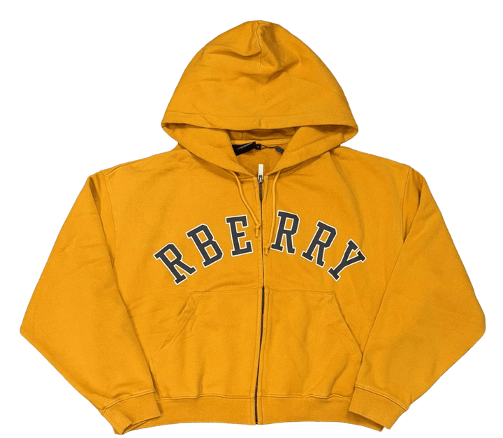 Gold + Vintage Gallery Raspberry Hills 'Mustard' Zip Up Hoodie