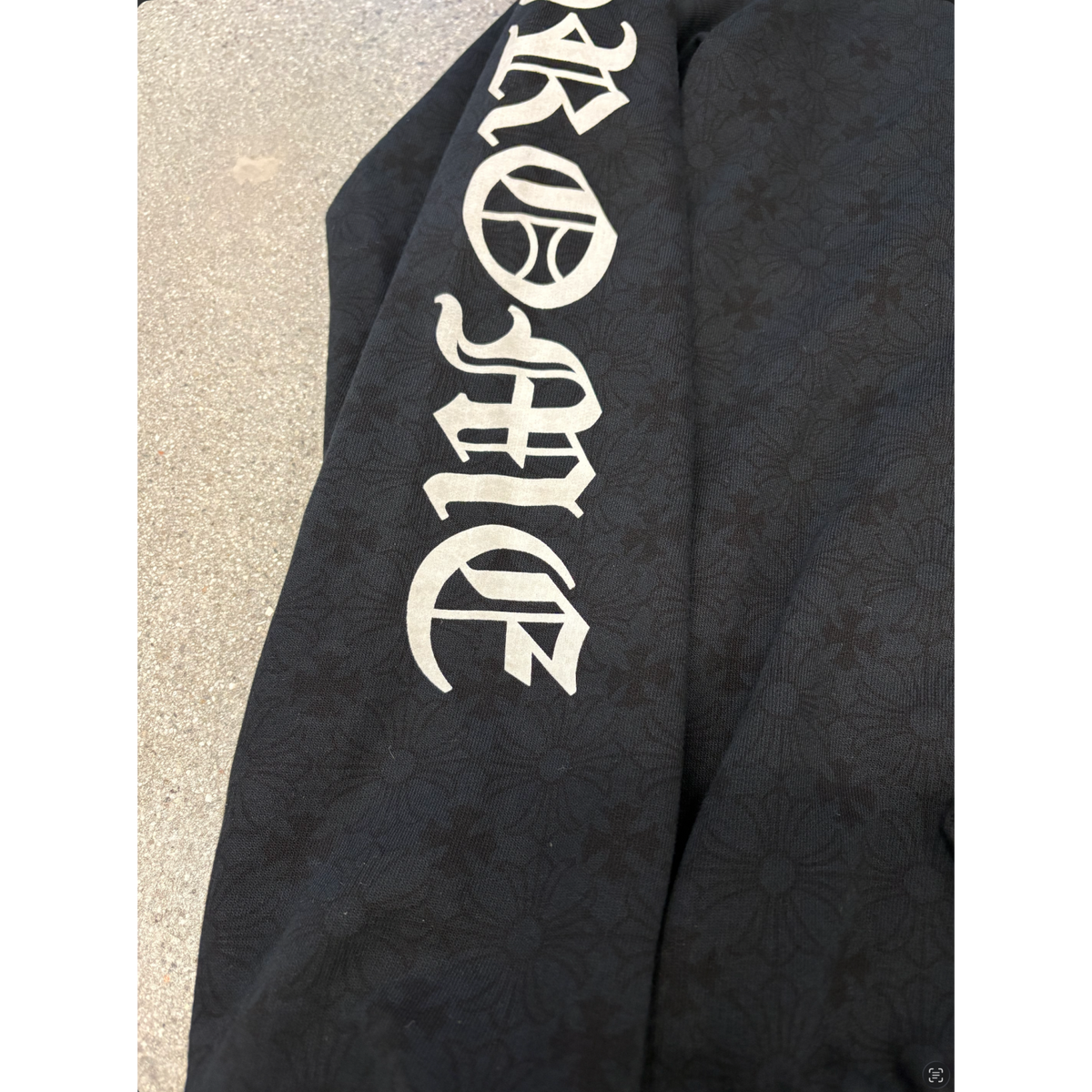 Chrome Hearts 'Black Monogram Cross' Zip Up Hoodie