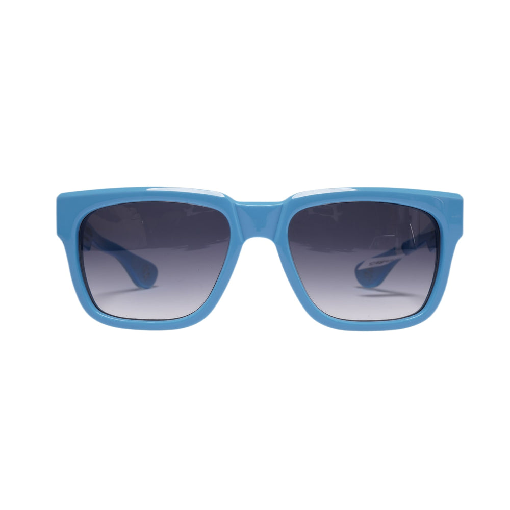Chrome Hearts 'Blue/Silver' Box Officer Sunglasses