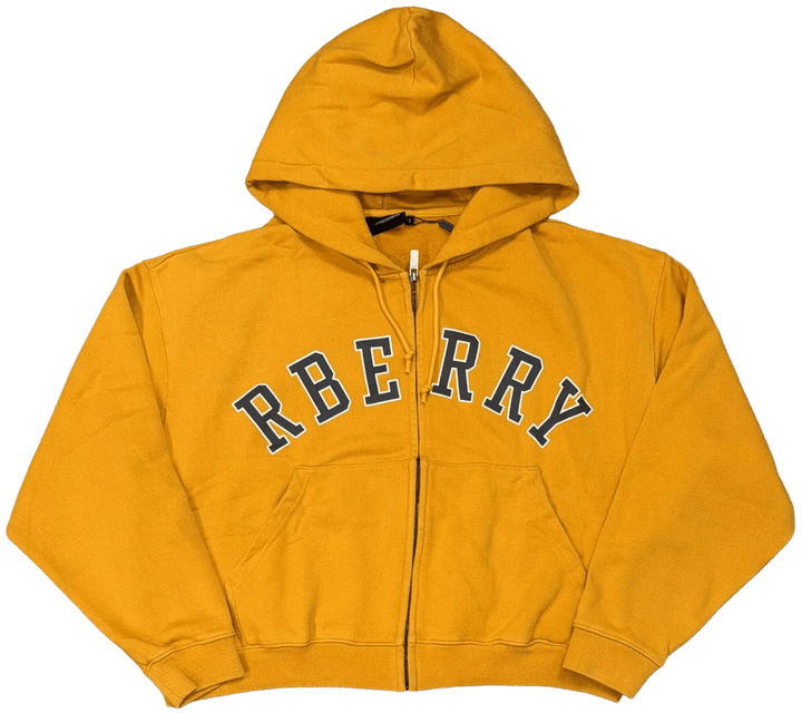 Gold + Vintage Gallery Raspberry Hills 'Mustard' Zip Up Hoodie