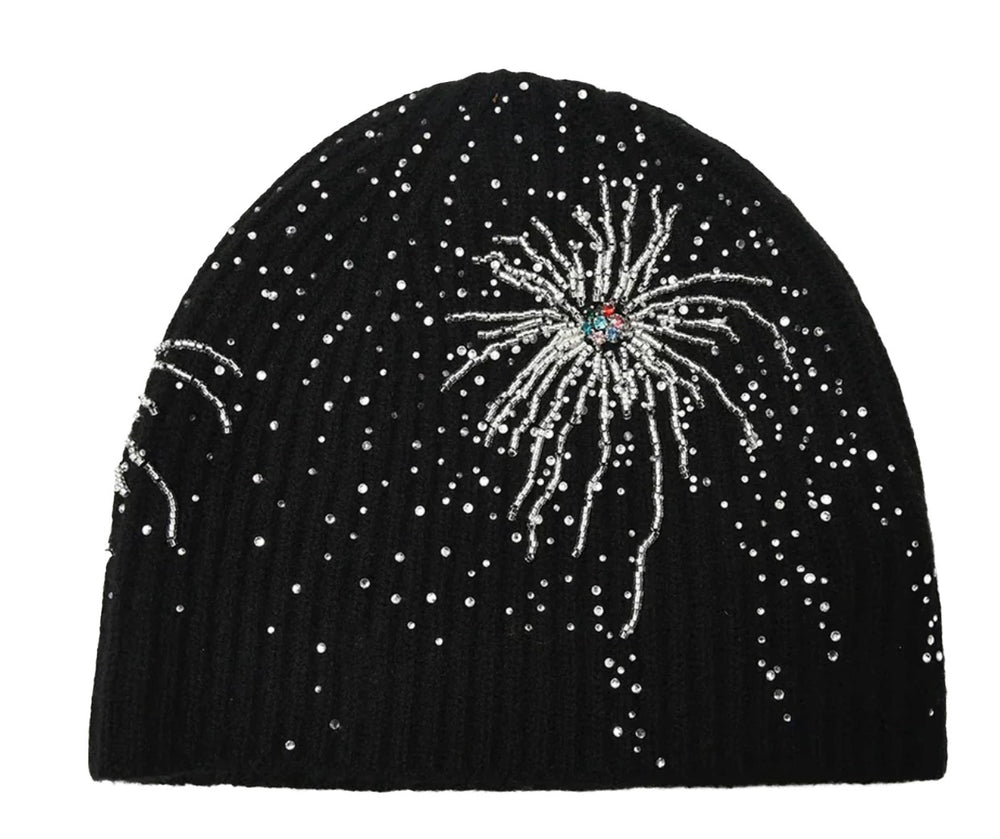 Birth of Royal Child 'Fireworks Studded' Black Beanie
