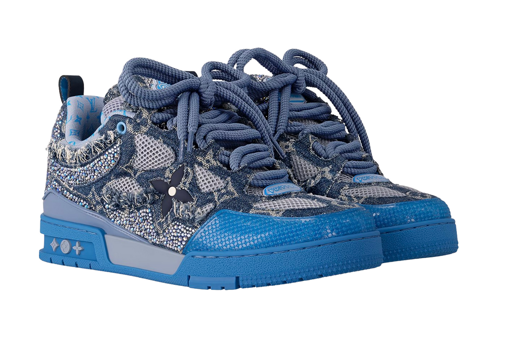 Louis Vuitton 'Blue Swarovski Monogram' Skate Sneaker