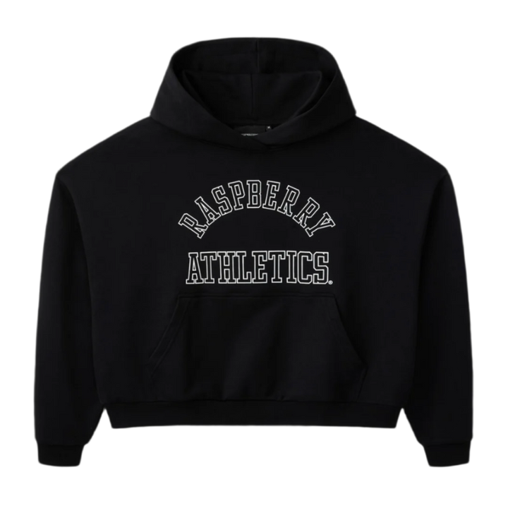 Gold+Vintage Gallery Raspberry Hills 'Black' Athletics Hoodie