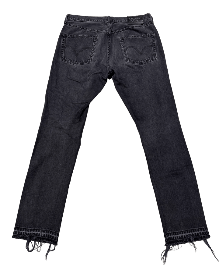 Gallery Dept 'Black 5001 Straight Leg G Patch' Jeans