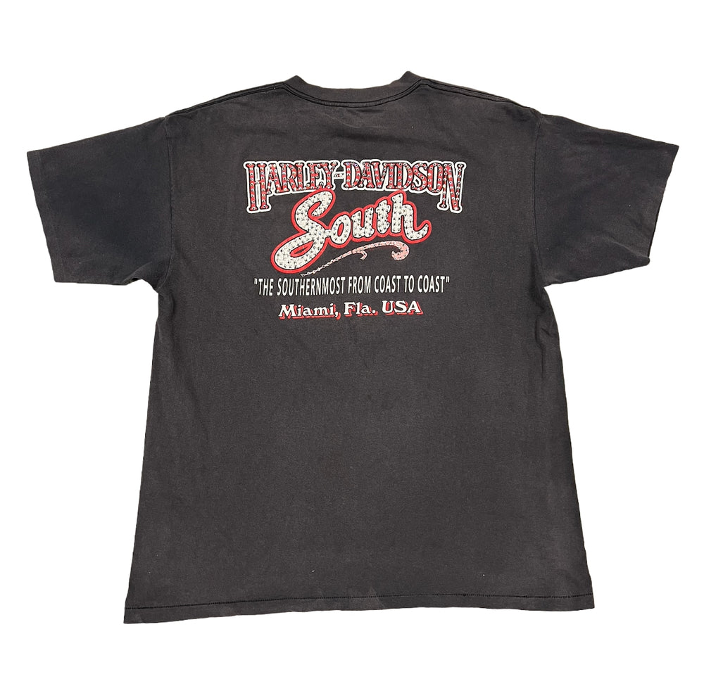 Harley Davidson 'Night Flight' Rhinestone Vintage Tee