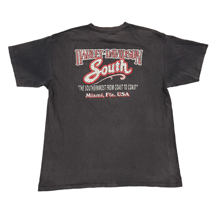 Harley Davidson 'Night Flight' Rhinestone Vintage Tee