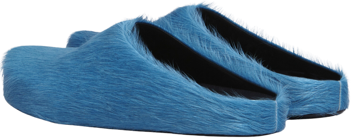 Marni 'Mineral Blue' Sabot Slippers