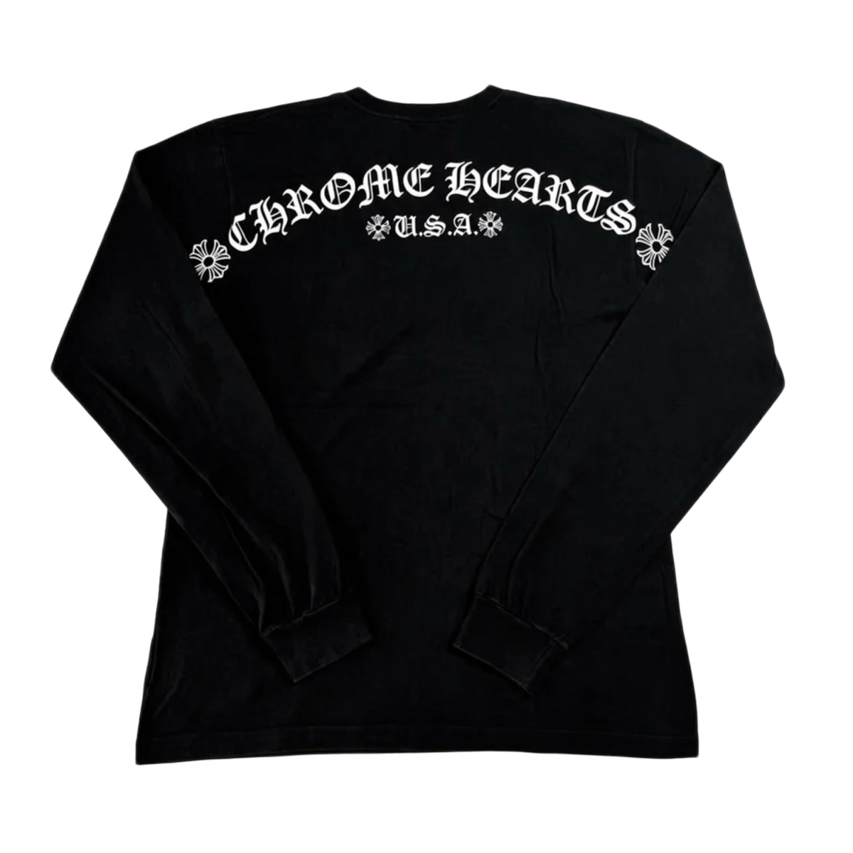 Chrome Hearts 'Black' USA Script Logo Longsleeve 