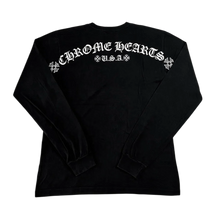Chrome Hearts 'Black' USA Script Logo Longsleeve 