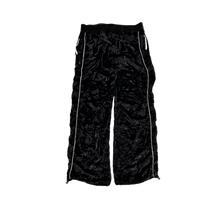 Amiri 'Black' Crushed Velvet Track Pants
