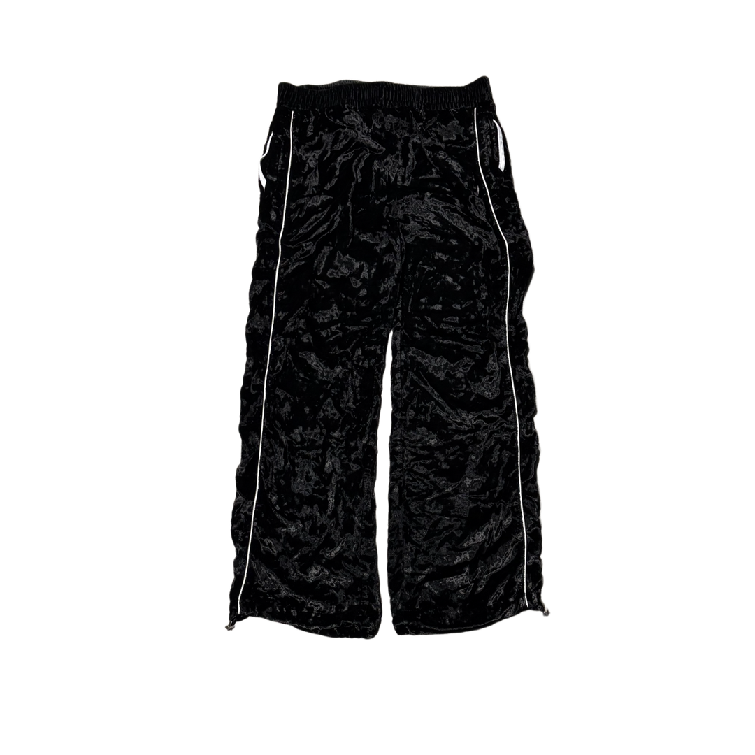 Amiri 'Black' Crushed Velvet Track Pants