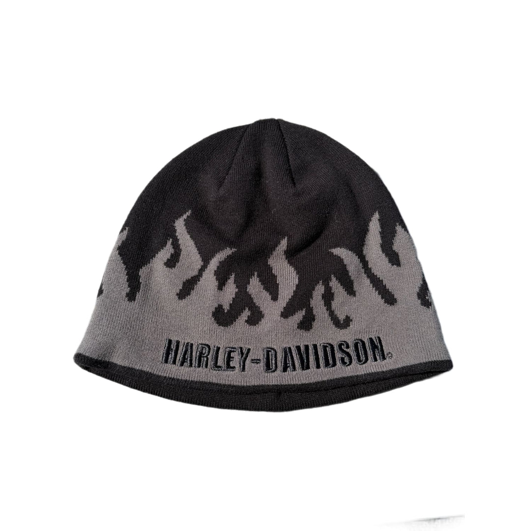 Harley Davidson 'Black' Flame Beanie