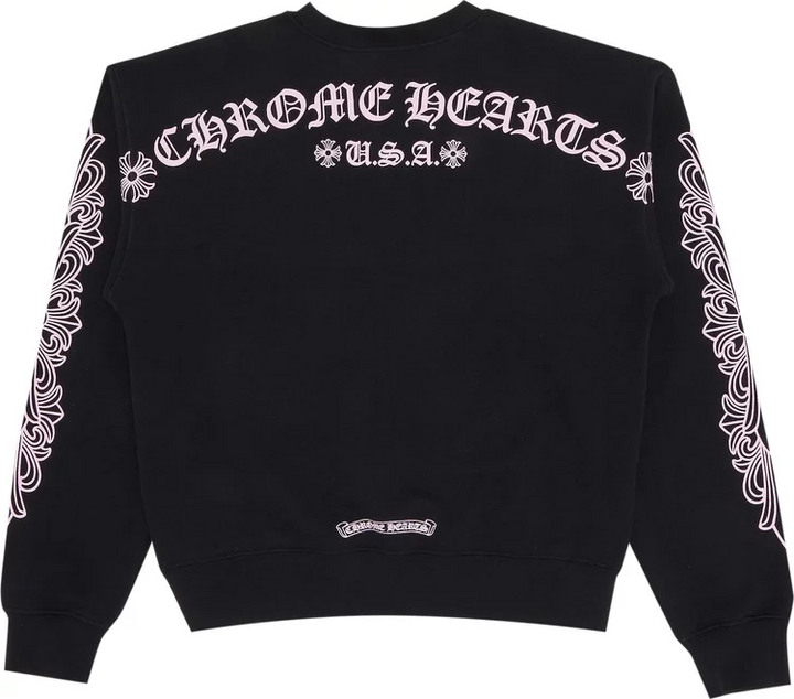 Chrome Hearts Matty Boy 'Pink Cross' Crewneck