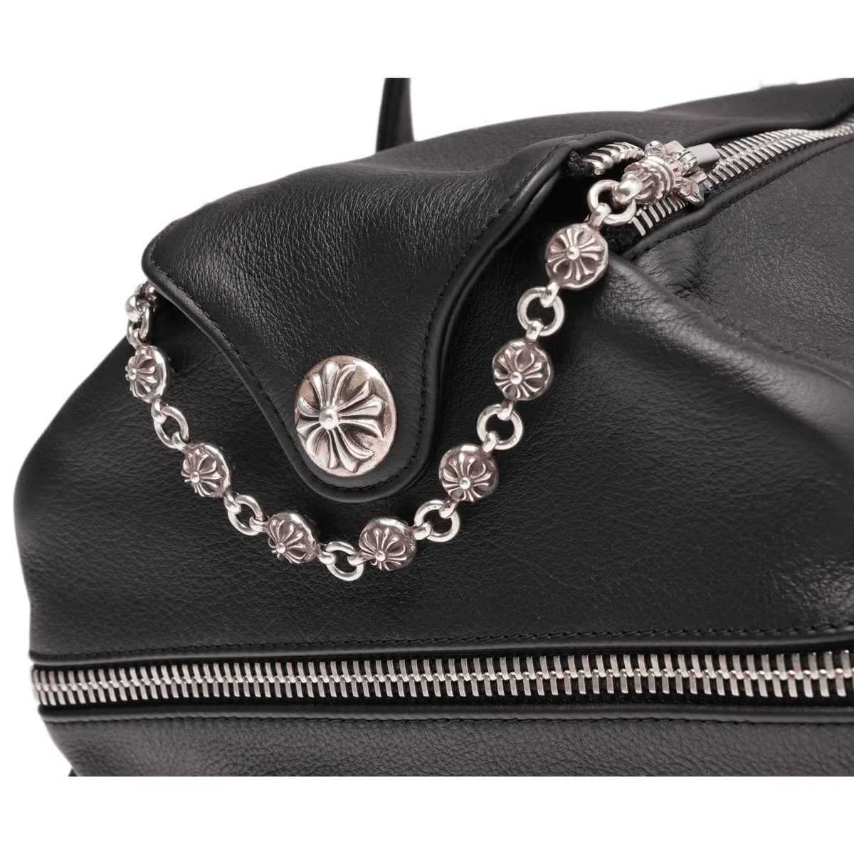 Chrome Hearts 'Black' Cross Embellished Duffle Bag