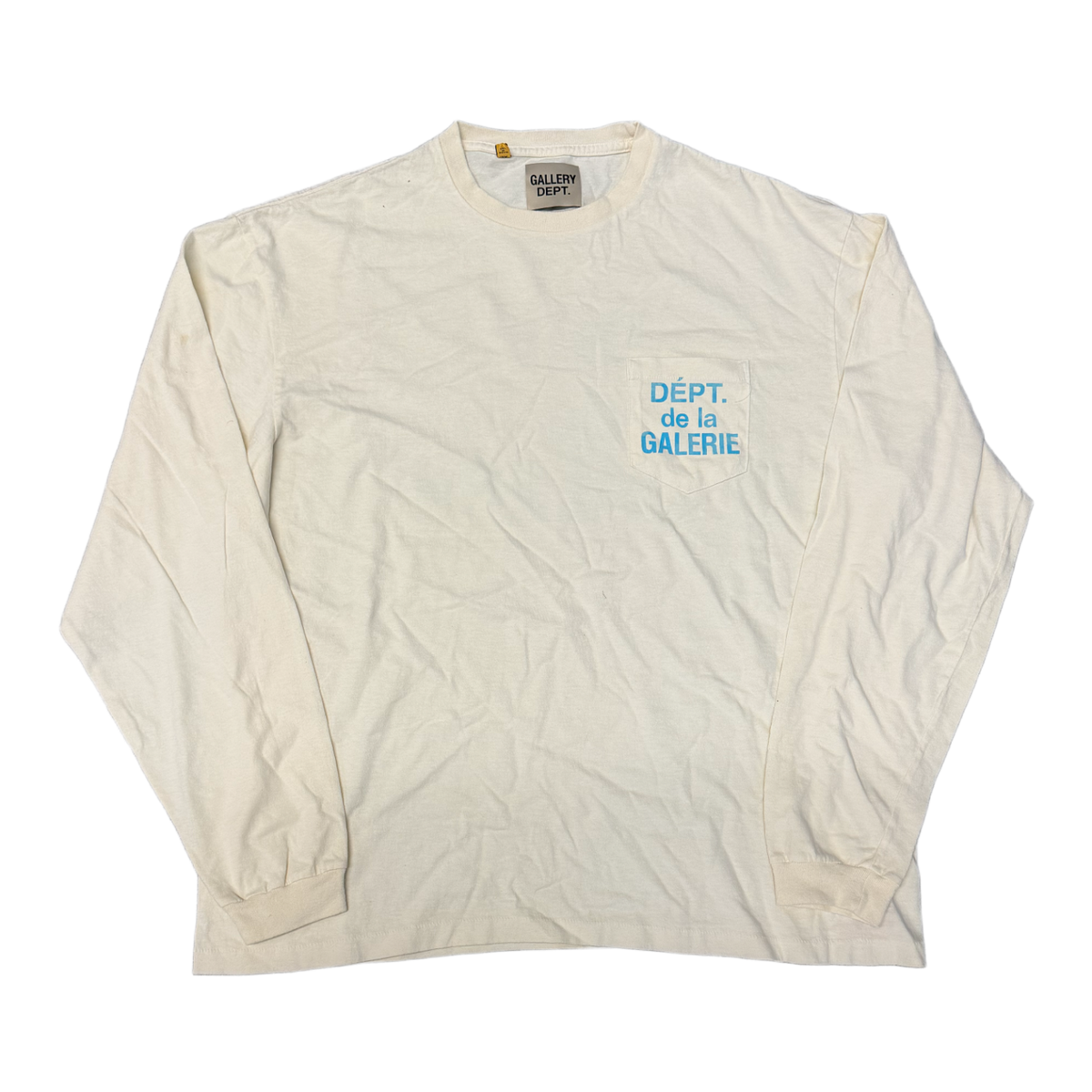 Gallery Dept. 'Blue French Logo' Tan Longsleeve