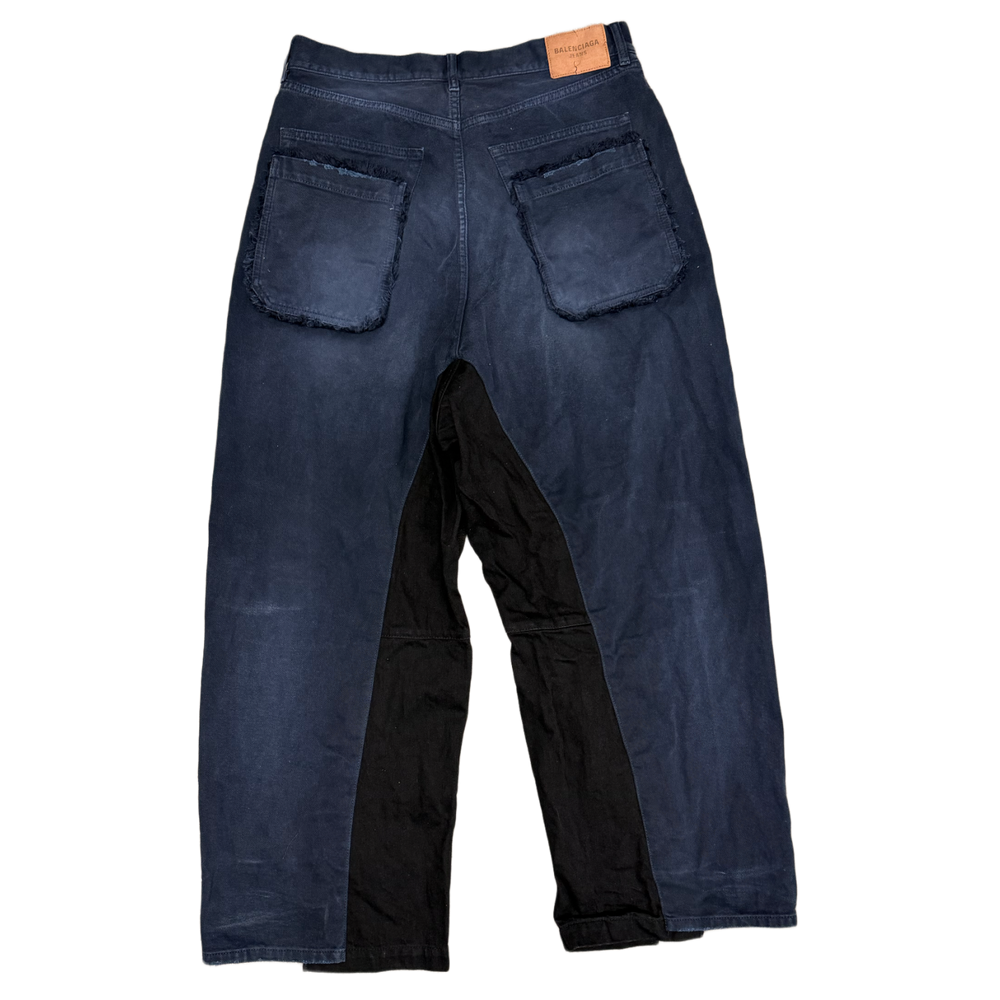 Balenciaga 'Navy/Black' Split Jeans