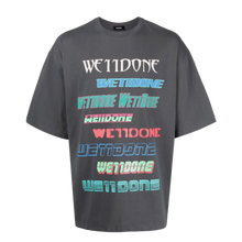 We11Done 'Grey' Oversize Logo Print