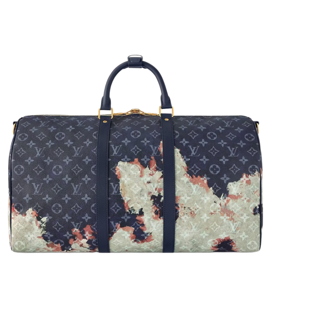 Louis Vuitton 'Bleach Monogram' Keepall Bandoulière 50