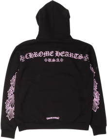 Chrome Hearts Friends and Family 'Pink' Horseshoe Logo Hoodie