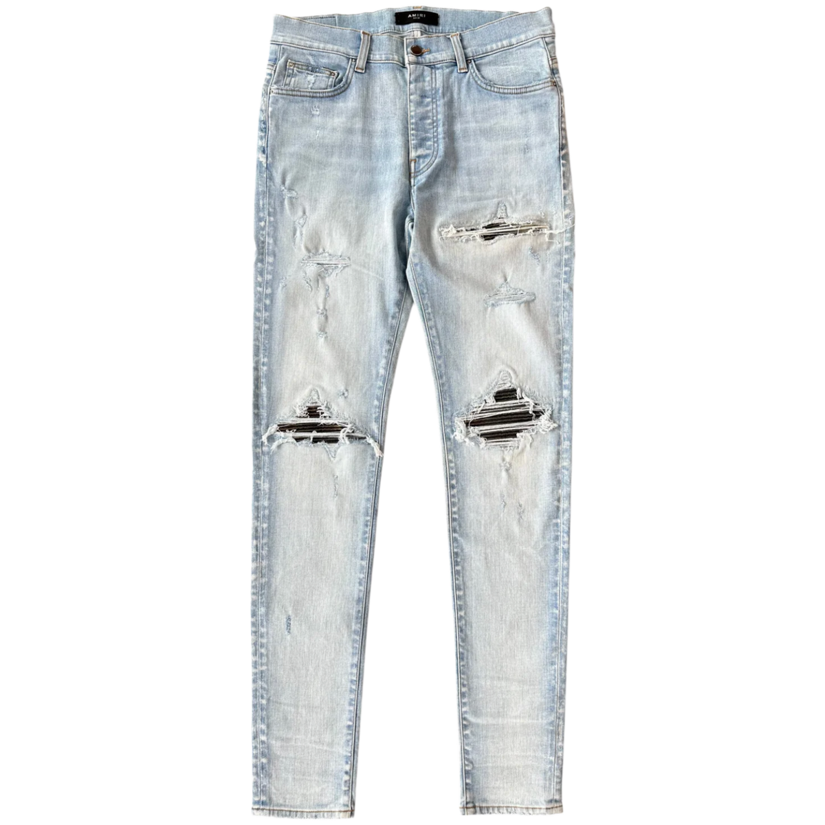 Amiri 'Light Indigo Camo Patch MX1' Jeans
