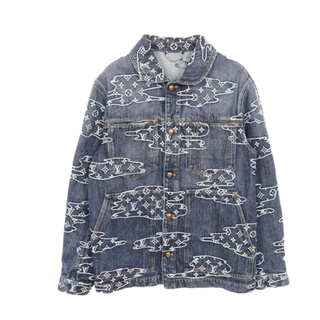 Louis Vuitton 'Blue' Monogram Denim Workwear Jacket