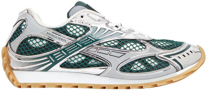 Bottega Orbit 'Biliard Green' Silver Sneakers