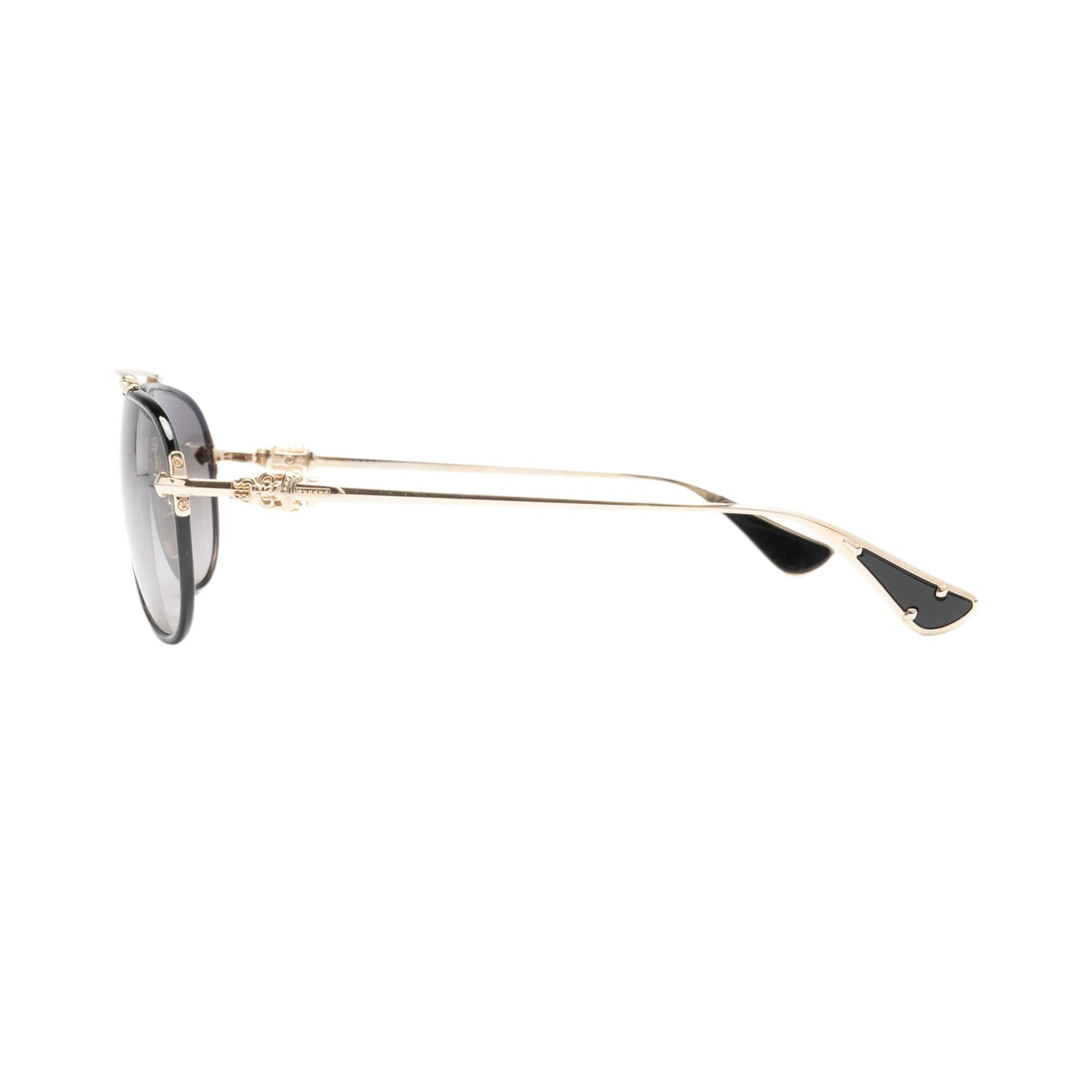 Chrome Hearts 'Spinner' Gold Sunglasses