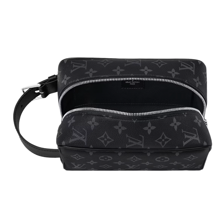 Louis Vuitton Locker Dopp Kit Monogram Eclipse Canvas