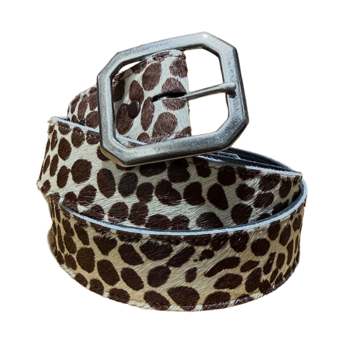 Brown 'Animal Fur Print' Belt