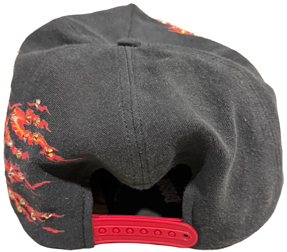 Bossi 'Flaming Ride Hard' Rhinestone Snapback Hat
