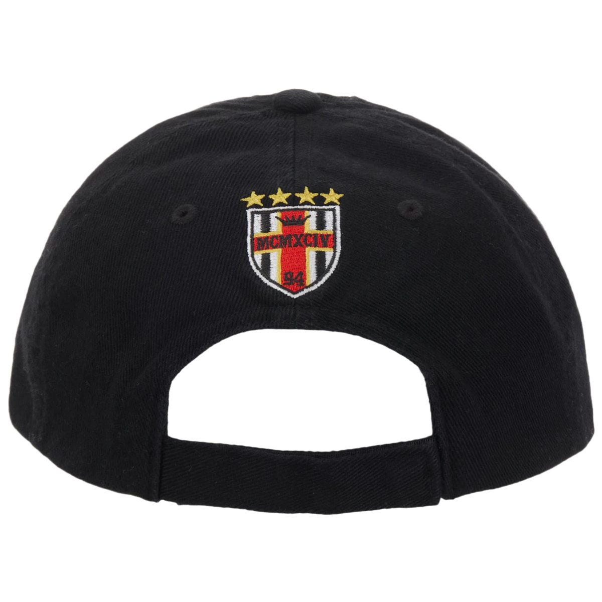 Supreme 'Black' Cross Crest 6 Panel Hat