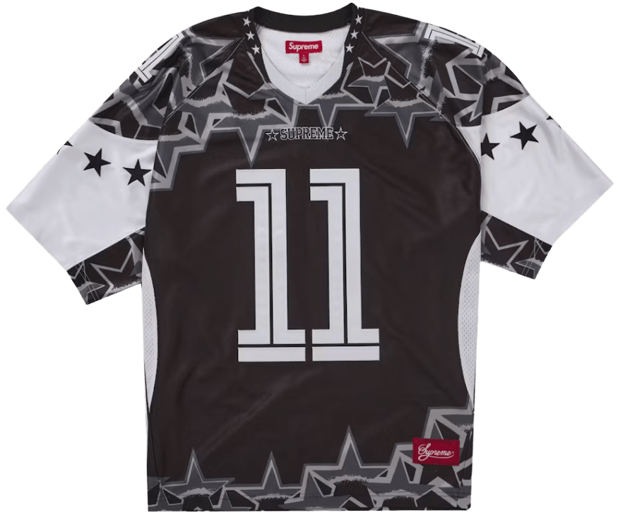 Supreme Stars 'Football Jersey' Black