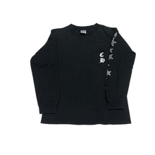 Chrome Hearts 'Black' Vintage Vertical Logo Horseshoe Longsleeve Tee