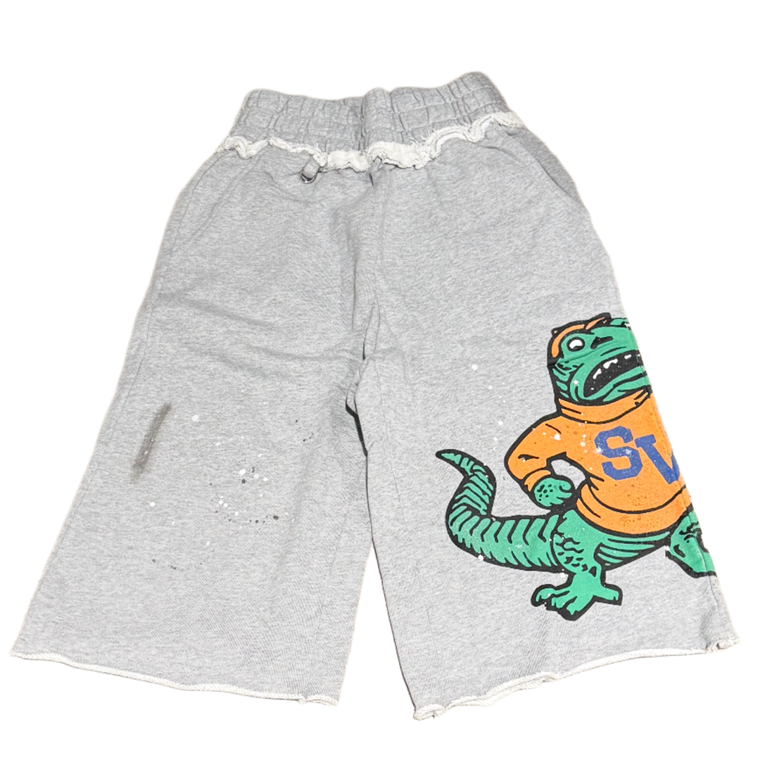 Saint Vanity 'Grey' Gators Long Shorts