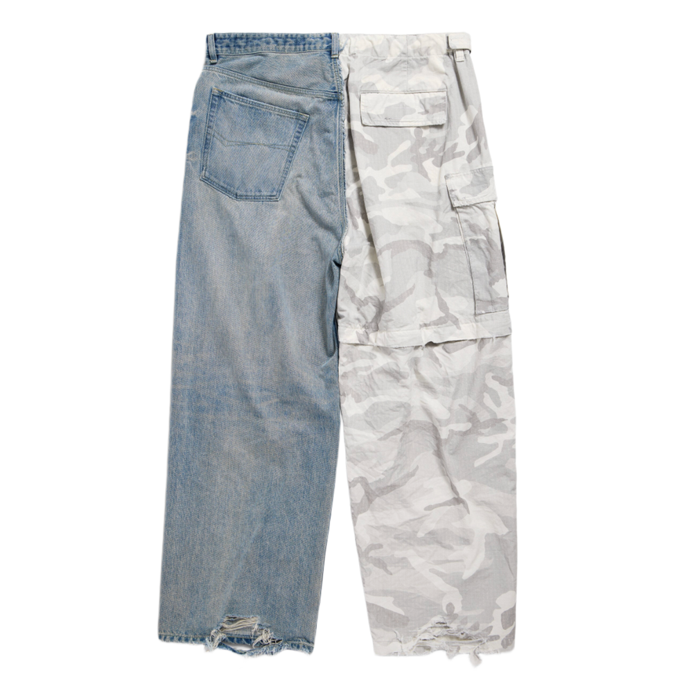 Balenciaga 'Snow Camo' Split Denim Jeans