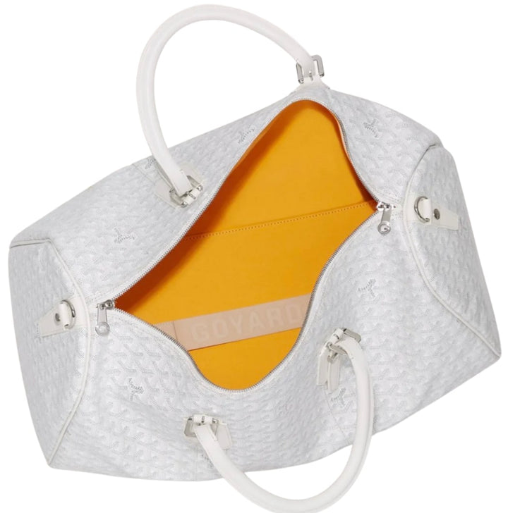 Goyard 'Boston 50' White Duffle Bag
