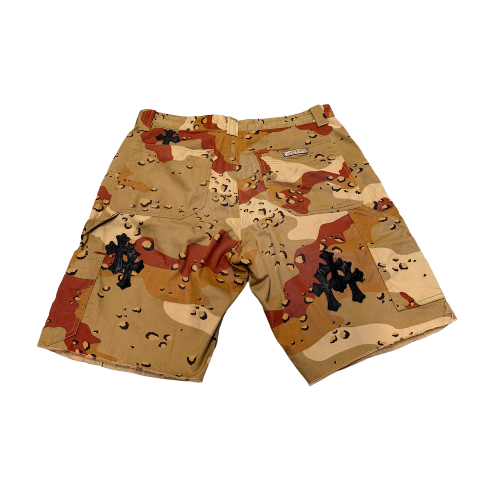 Chrome Hearts Matty Boy 'Sex Records Cross Patch' Desert Camo Carpenter Shorts