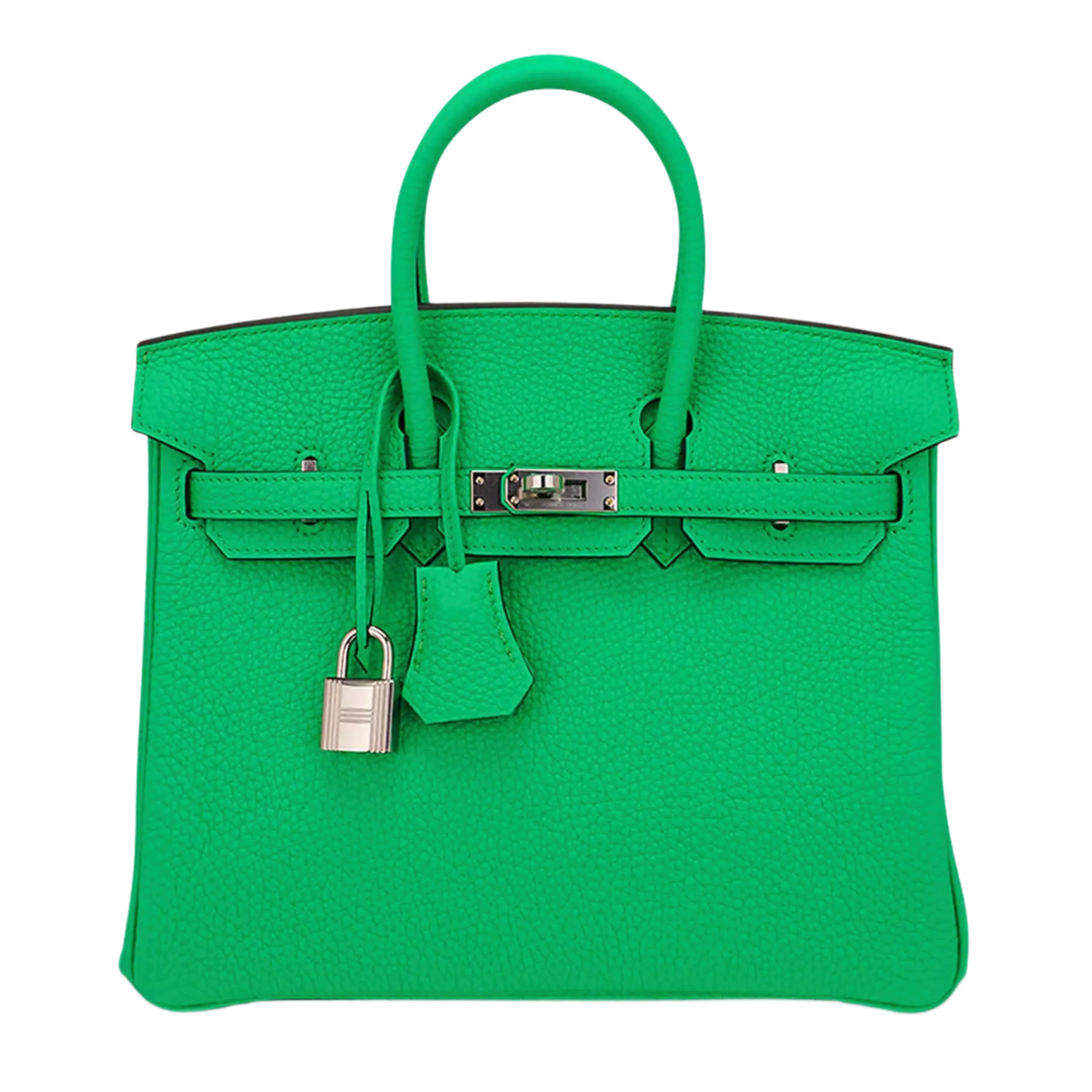 Hermès 'Vert Comics and Palladium' Togo Birkin 25
