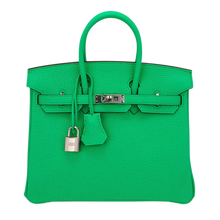 Hermès 'Vert Comics and Palladium' Togo Birkin 25
