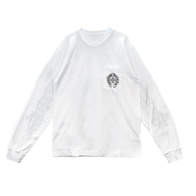 Chrome Hearts 'Las Vegas' HorseShoe Floral Longsleeve T-Shirt White