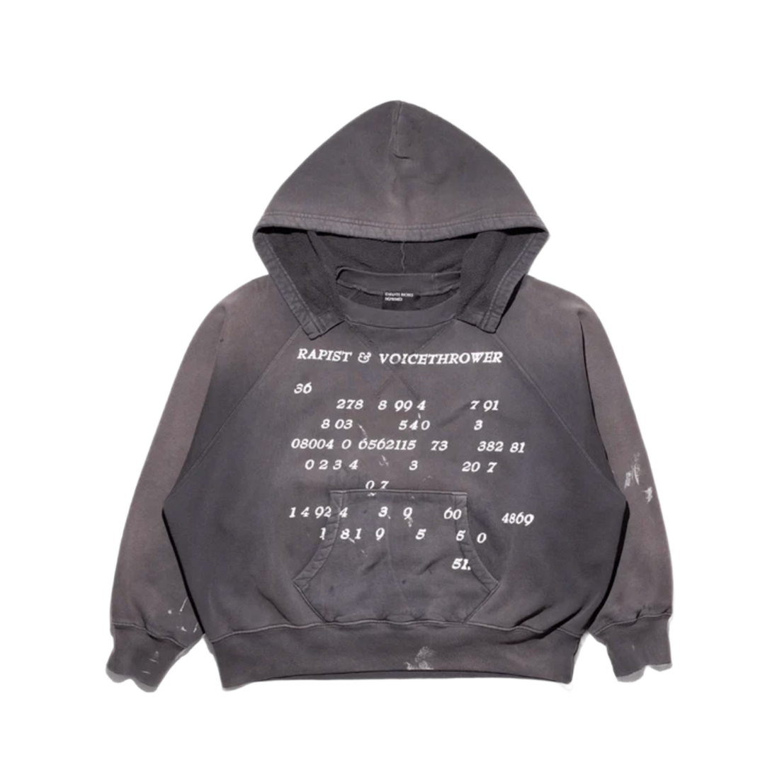 Enfants Riches Deprimes 'Black' Voice Thrower Raglan Afterhood