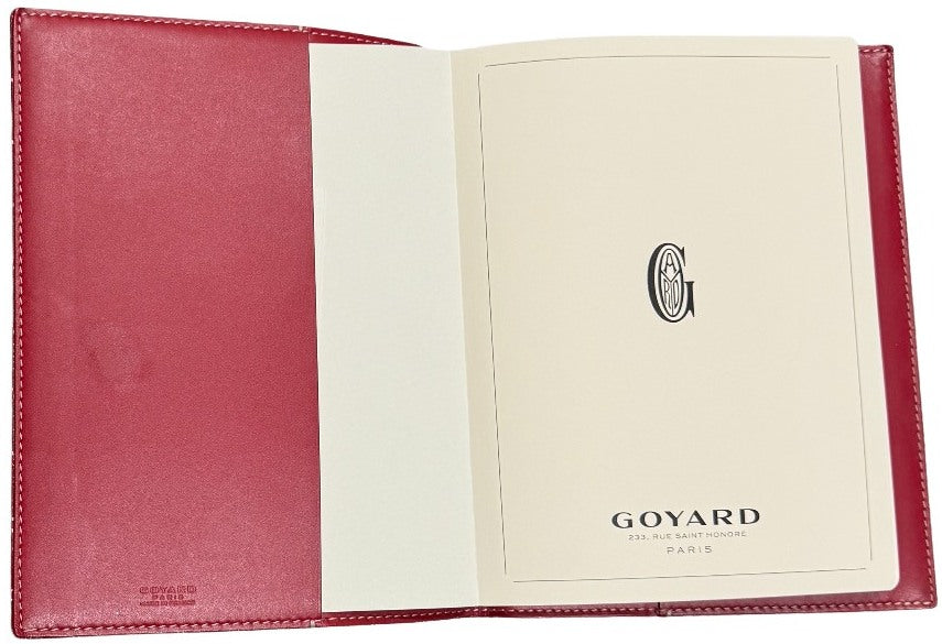 Goyard 'Red' Agenda Cover with Page Inserts