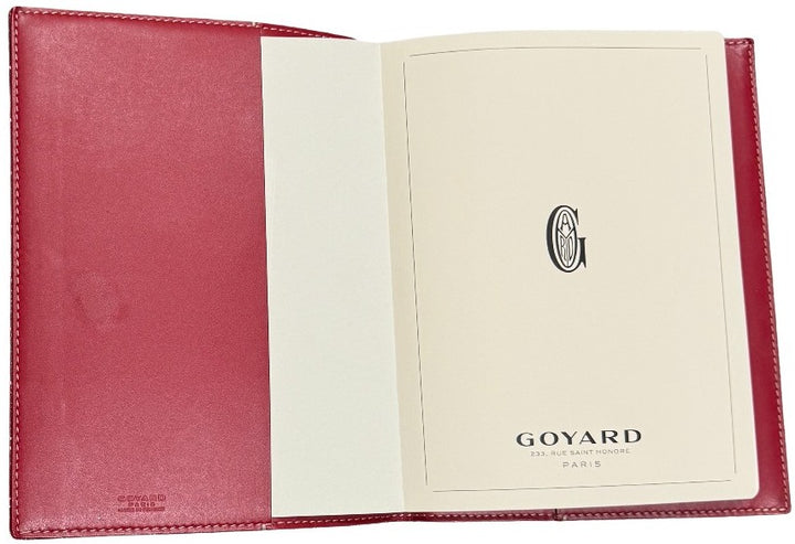 Goyard 'Red' Agenda Cover with Page Inserts