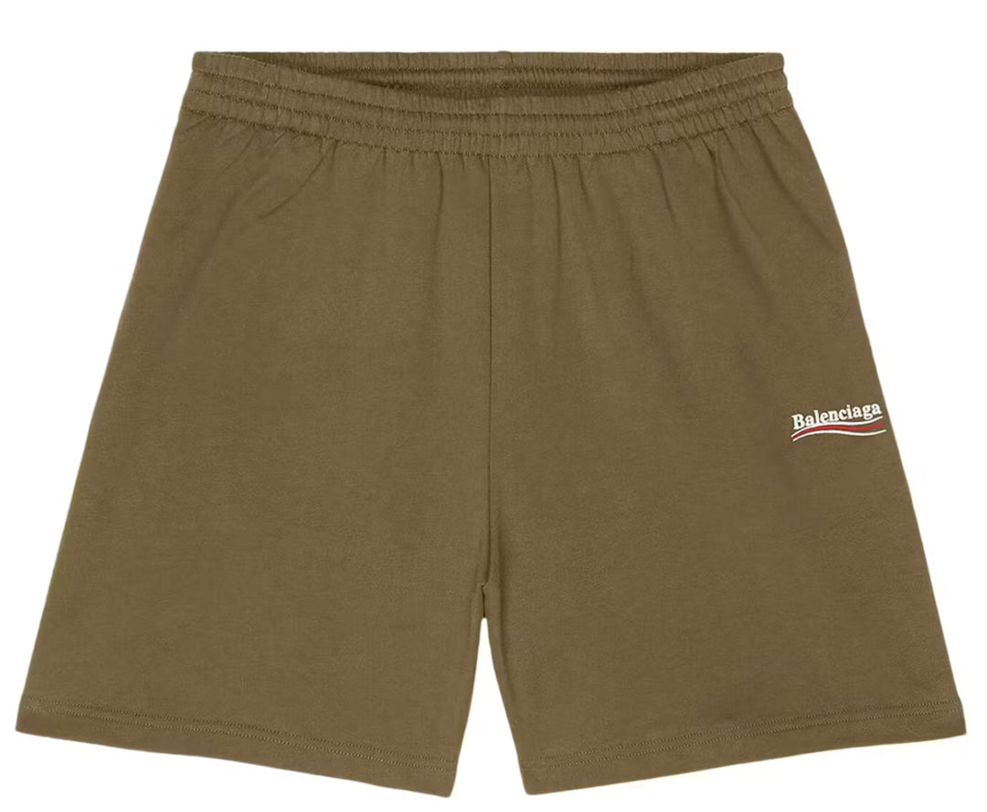 Balenciaga 'Khaki' Political Campaign Sweat Shorts